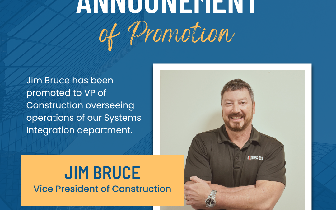 Jim Bruce Promoted to Vice President of Construction